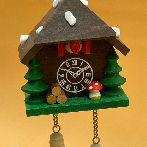 Other - Vintage Christmas Cuckoo Clock Mushroom Ornament